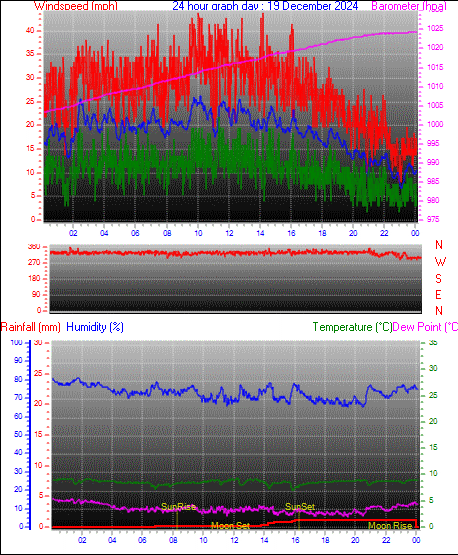 24 Hour Graph for Day 19