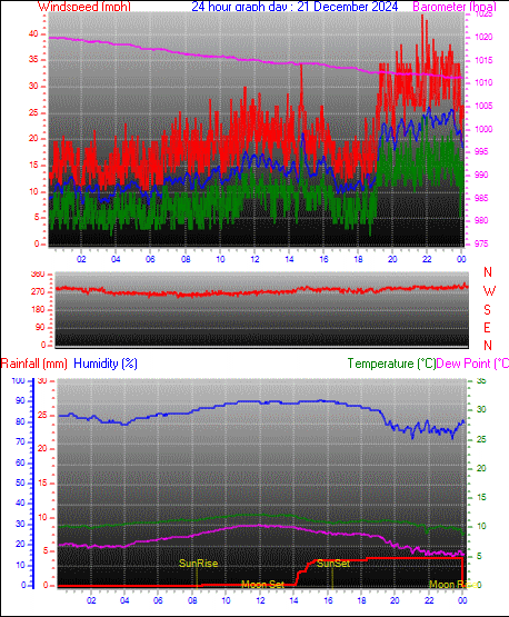24 Hour Graph for Day 21