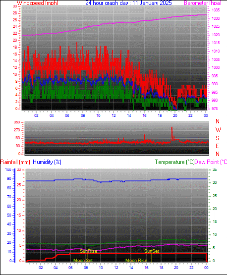 24 Hour Graph for Day 11