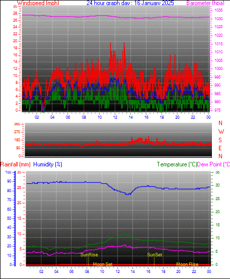 24 Hour Graph for Day 16