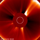 Latest LASCO C2 image of the Sun