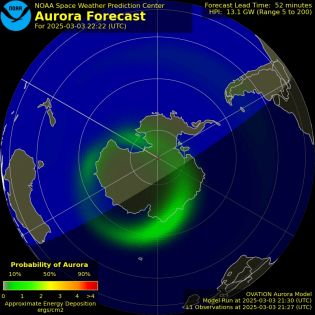 Current Southern hemispheric power input map