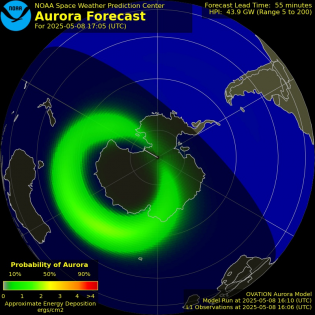 Current Southern hemispheric power input map